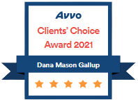 Avvo Clients' Award 2021 | Dana Mason Gallup