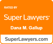Dana M Gallup Super Lawyers badge