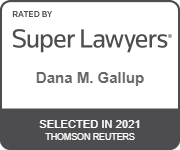 Dana M Gallup Super Lawyers badge