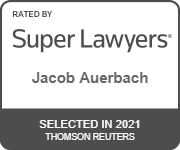 Rated By Super Lawyers | Jacob Auerbach | Selected In 2021 Thomson Reuters